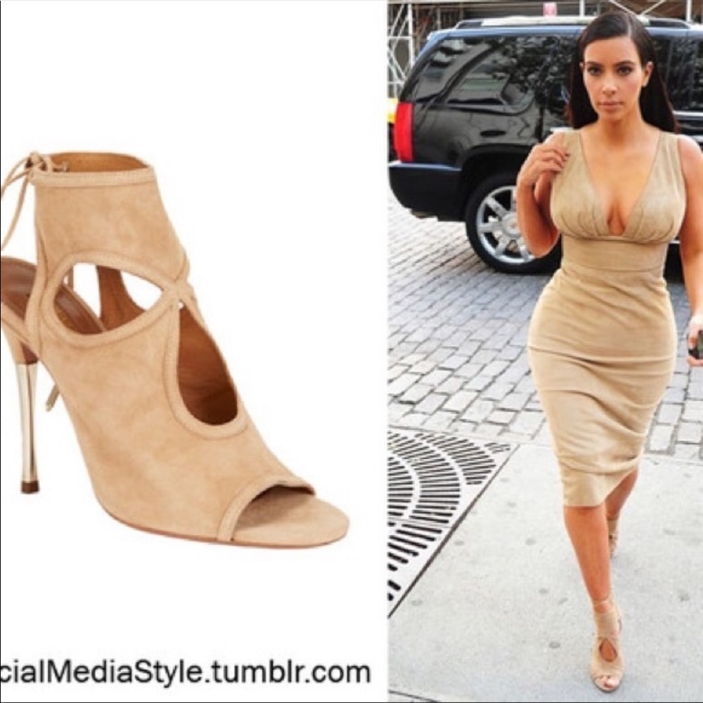 Aquazzura suede heels